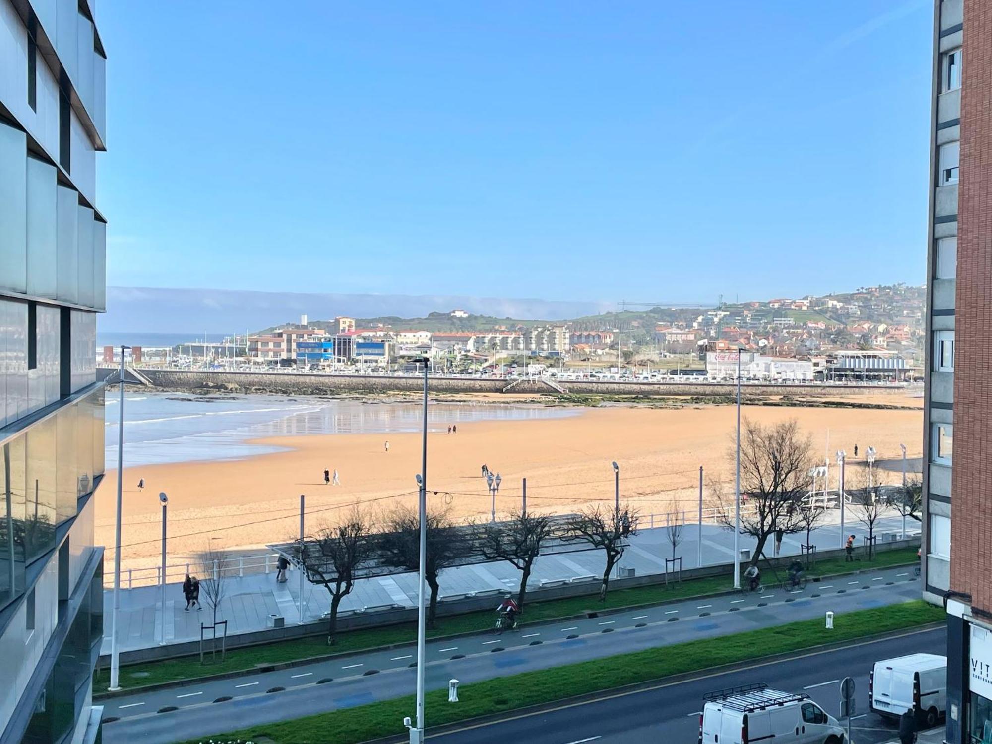 Apartamento San Lorenzo Playa. Vistas Al Mar. Gijón Kültér fotó