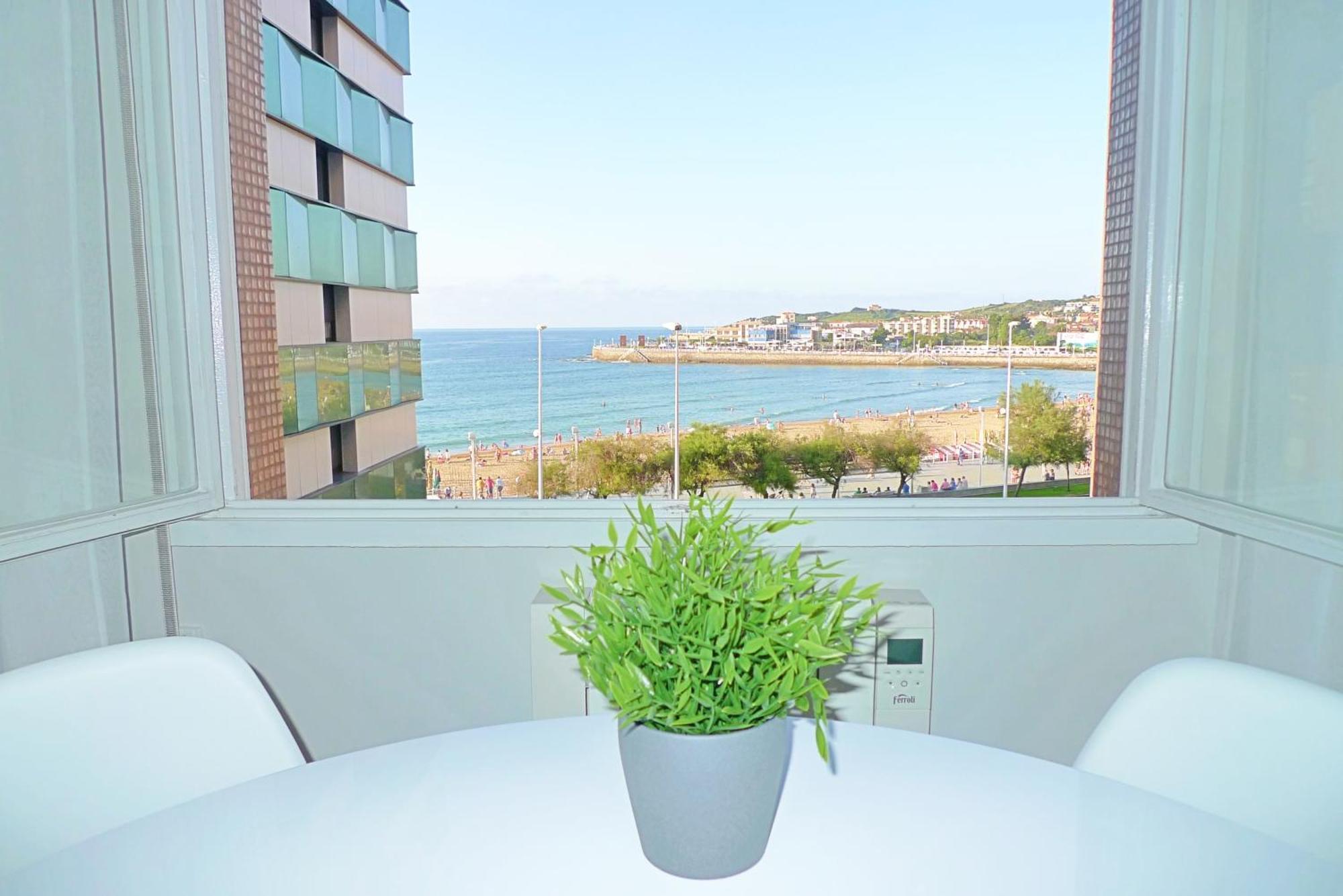 Apartamento San Lorenzo Playa. Vistas Al Mar. Gijón Kültér fotó